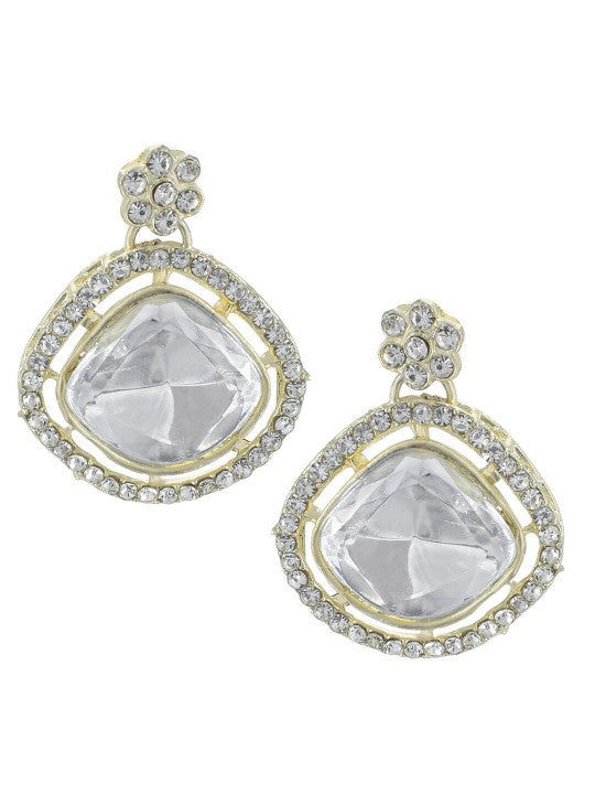 Kundan Square Jewellery Set