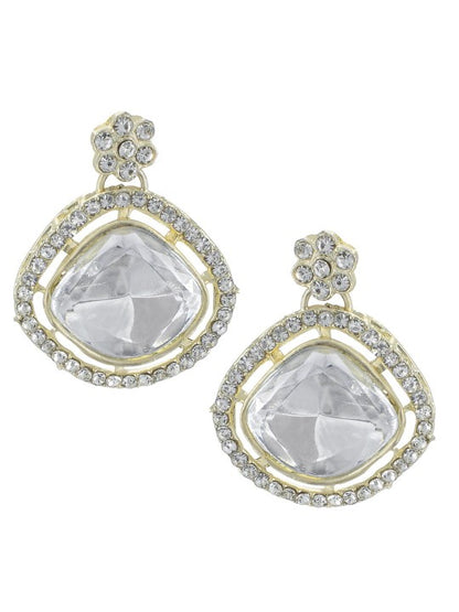 Kundan Square Jewellery Set