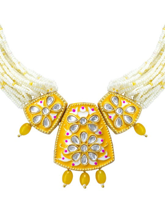 Gold-Plated Beaded Jewellery Set