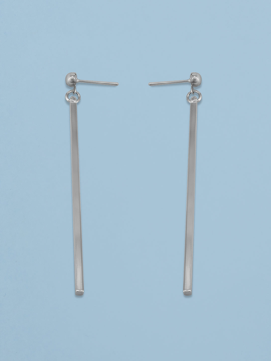 Stainless Steel Bar Drop Earrings