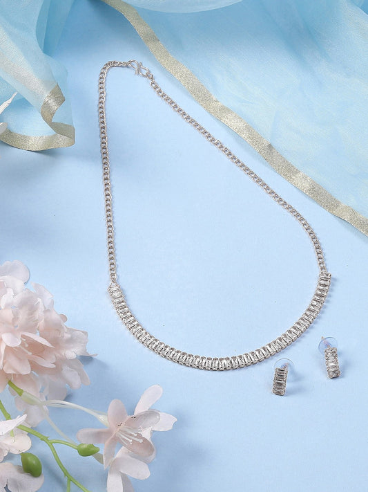 Sleek CZ Jewellery Set