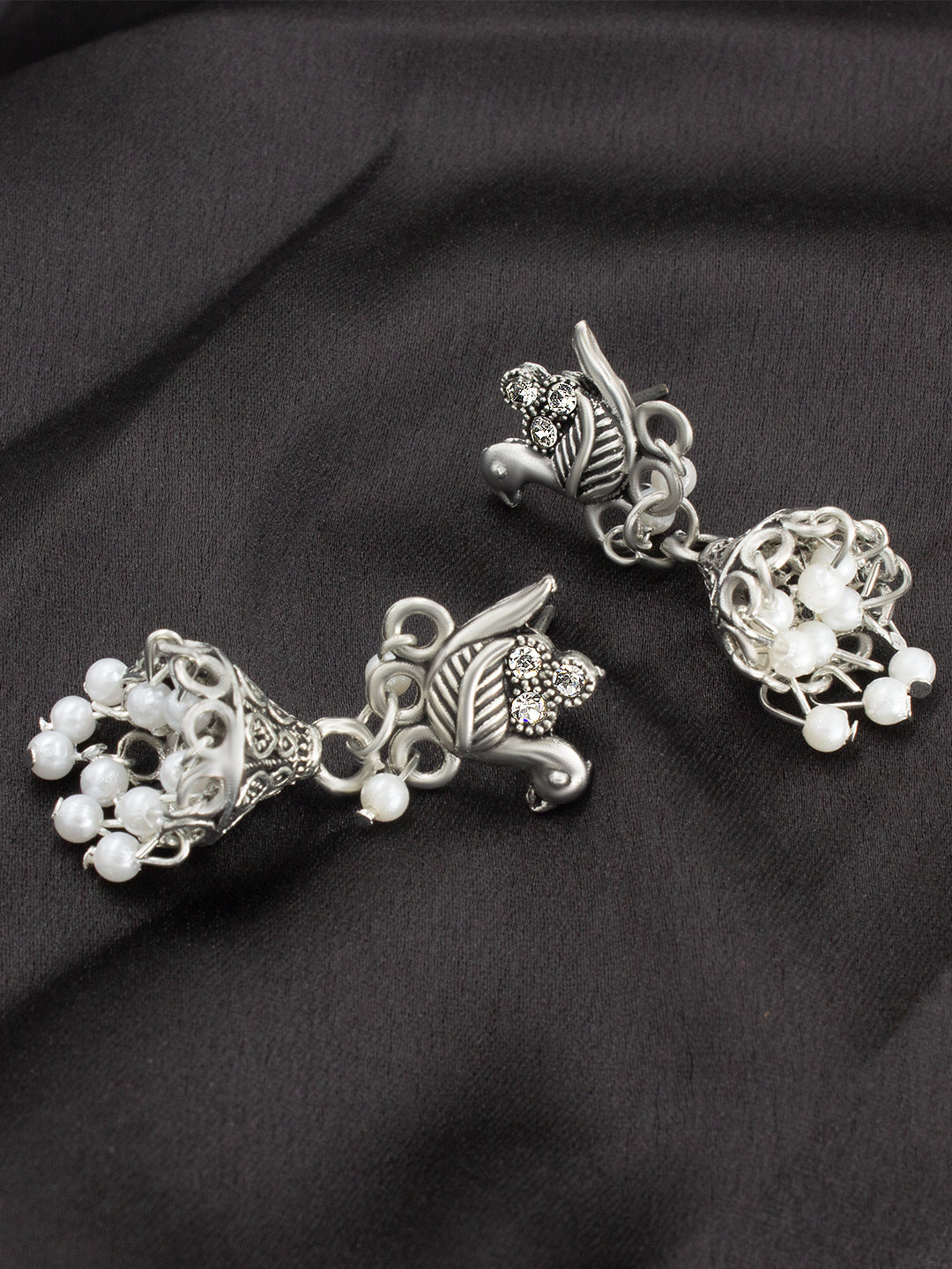 Pack of 4 Oxidized Jhumka Earrings