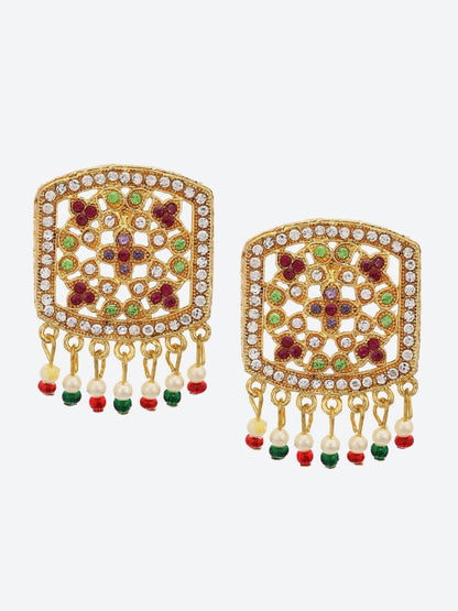 Floral Beaded Jewellery Set