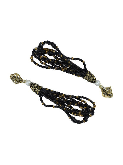 Black Beaded Jewellery Set