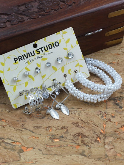 Pack of 6 Hoop & Stud Earrings