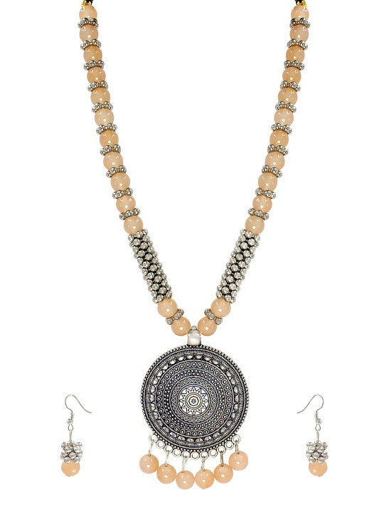 Long Beaded Tibetan Style Jewellery Set