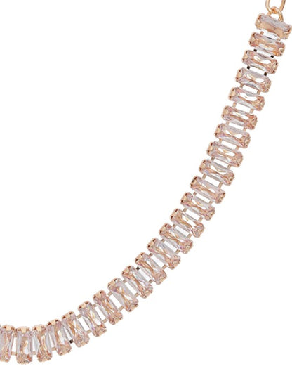 Rose Gold Plated CZ Jewellery Set