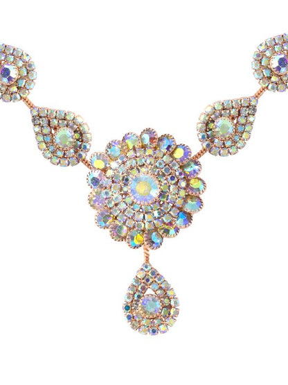 Rose Gold Plated Mirror Jewellery Set