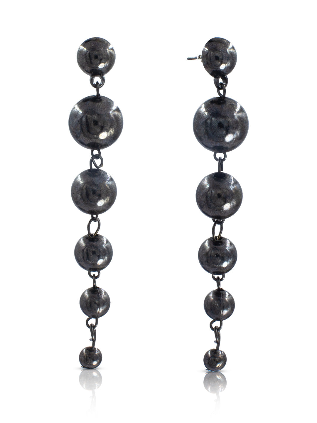 Pack of 3 Ball & Mesh Drop Earrings
