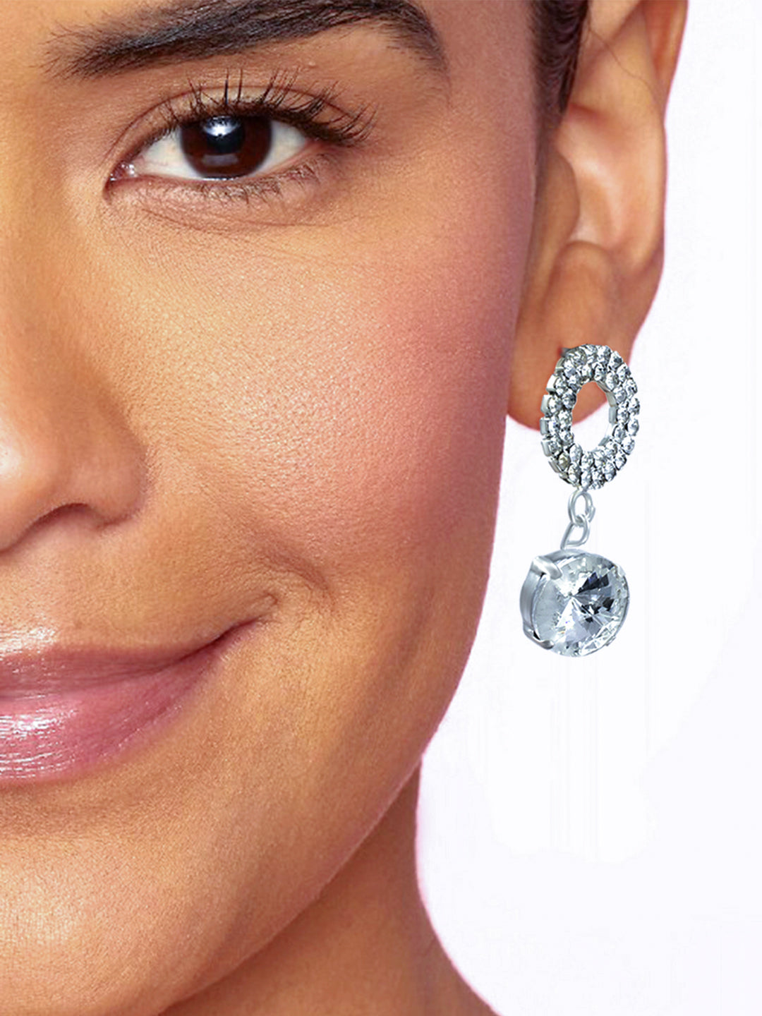 Pack of 4 CZ Stud & Drop Earrings