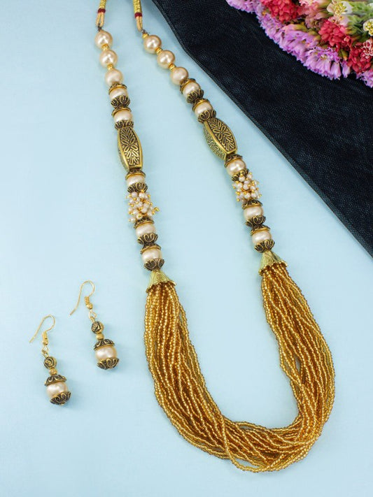 Beaded Long Jewellery Set
