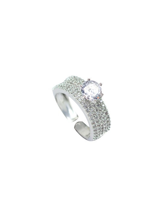 Solitaire AD Adjustable Ring