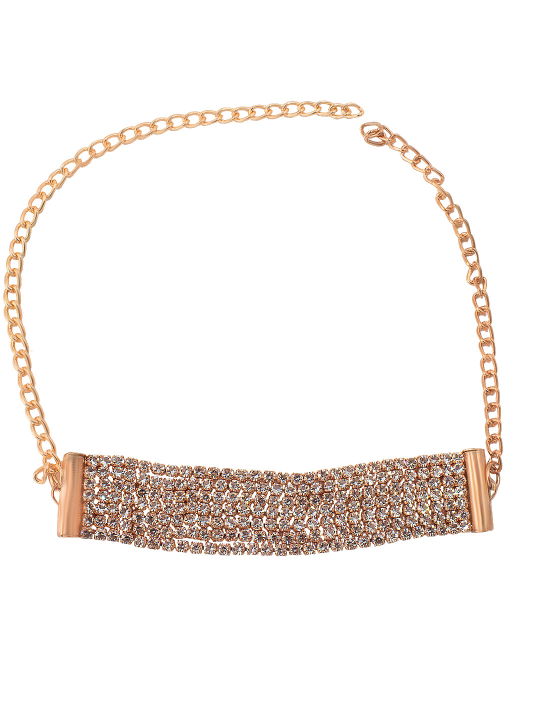 Rose Gold Plated CZ Jewellery Set