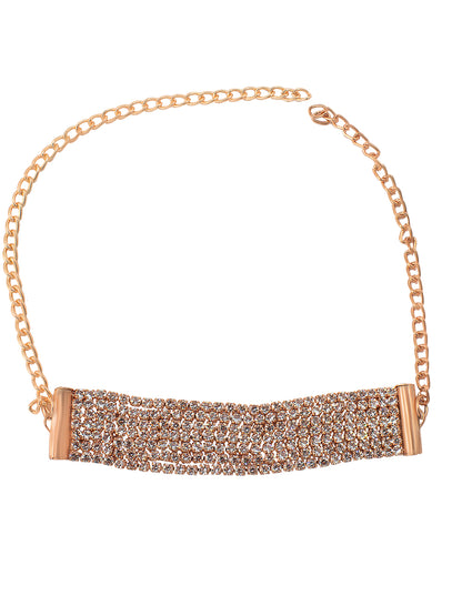 Rose Gold Plated CZ Jewellery Set