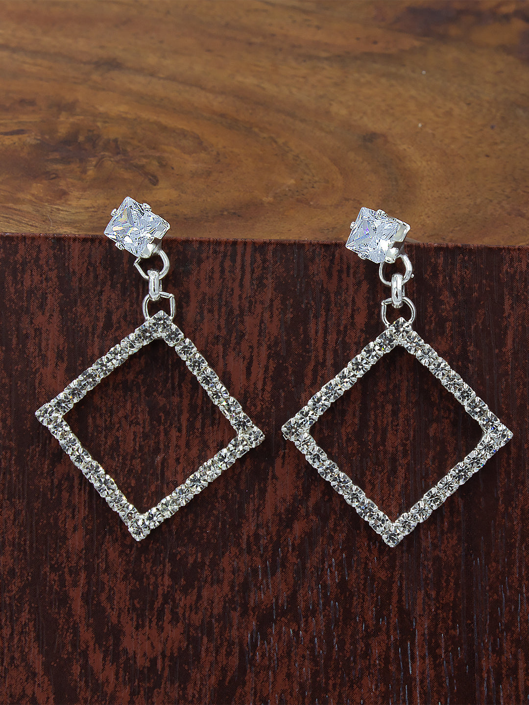 Pack of 4 CZ Stud & Drop Earrings