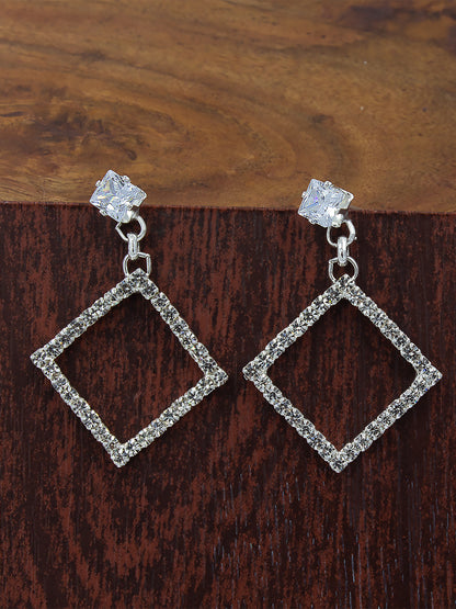 Pack of 4 CZ Stud & Drop Earrings