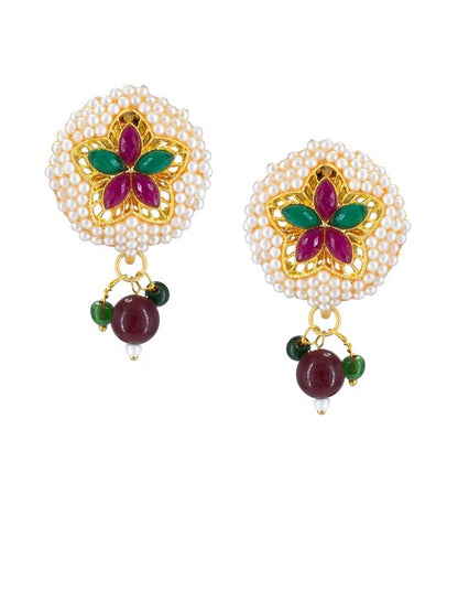 Beaded Floral Jewellery Set