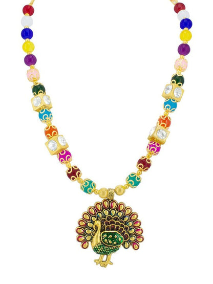 Multicolor Peacock Jewellery Set