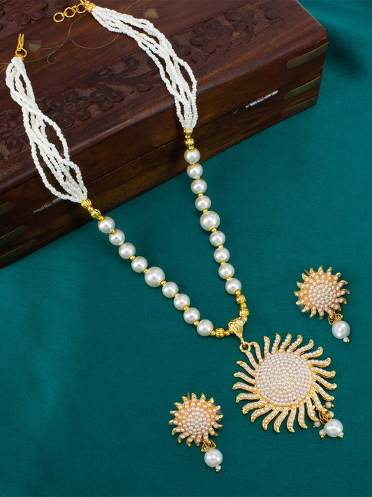 Beaded Sun Jewellery Set