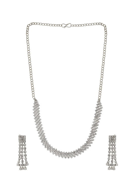 Sleek CZ Jewellery Set