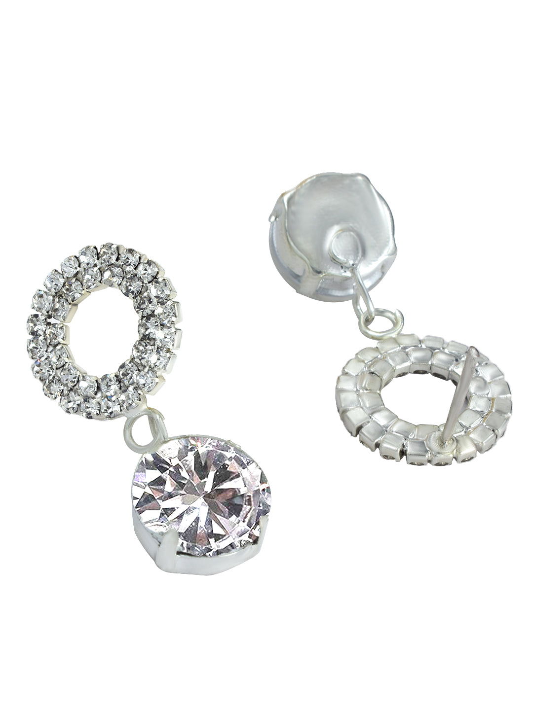 Pack of 4 CZ Stud & Drop Earrings