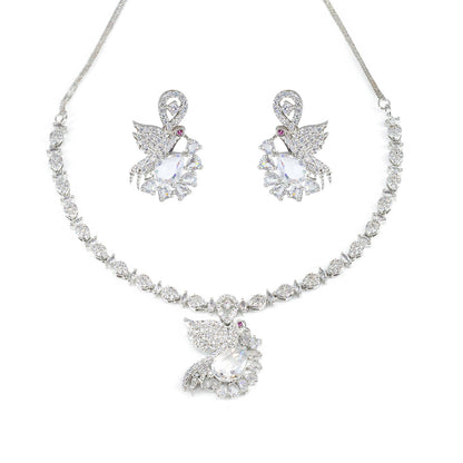 AD Bird Designer Sleek Jewellery Set with Earrings