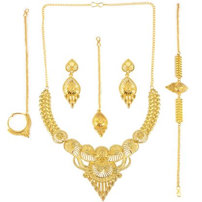 Gold-Plated Traditional Bridal Jewellery Set