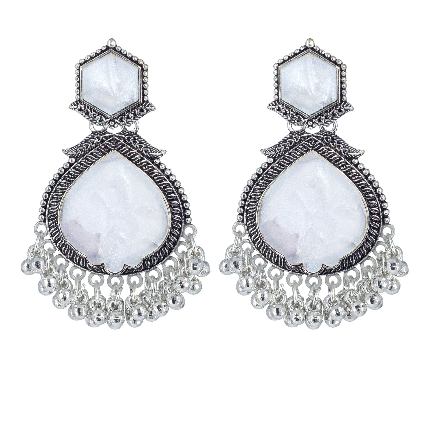 Textured Teardrop Earrings