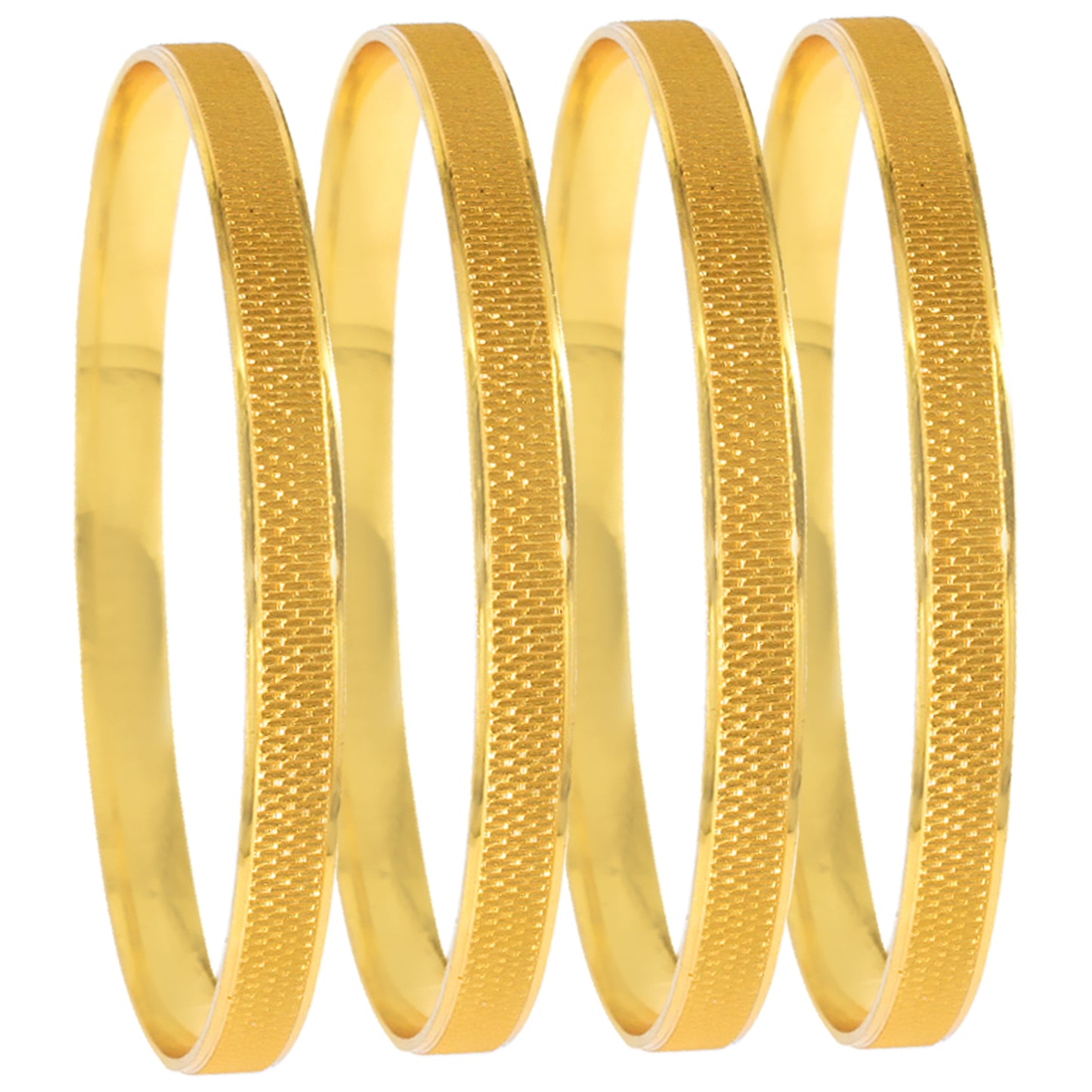 Set of 4 Matte Finish Traditional Bangles
