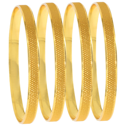 Set of 4 Matte Finish Traditional Bangles
