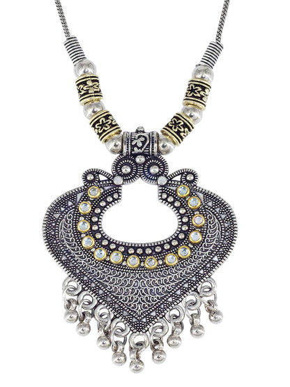 Oxidized Statement Chain Necklace