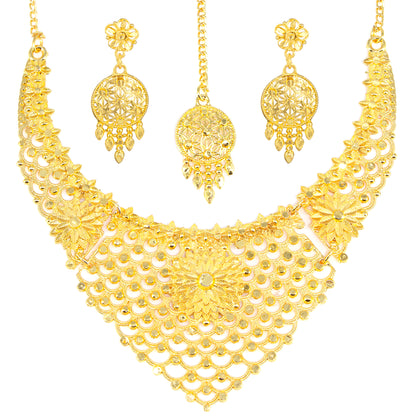 Gold-Plated Traditional Bridal Jewellery Set