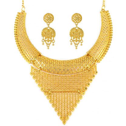 Gold-Plated Traditional Bridal Jewellery Set