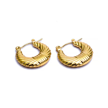 Stainless Steel Anti Tarnish Vintage Hoop Earrings