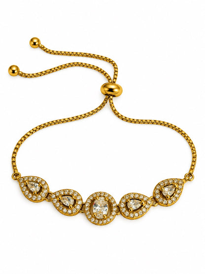 South India Gold Plated AD Bracelet for Women