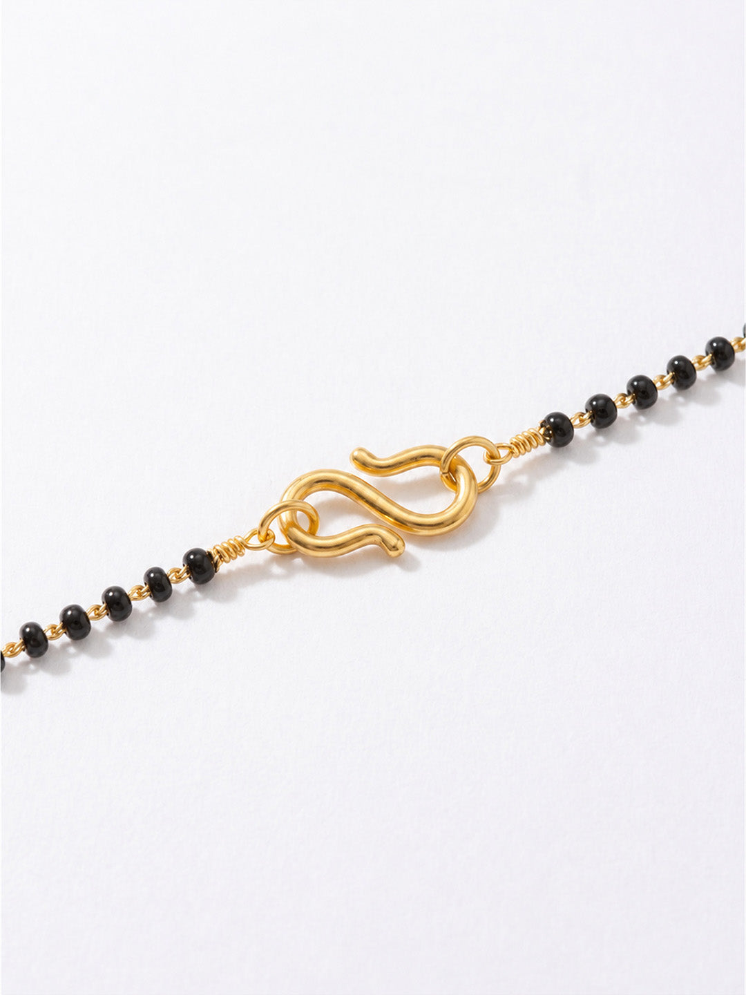 Gold Plated AD Heart Mangalsutra for women