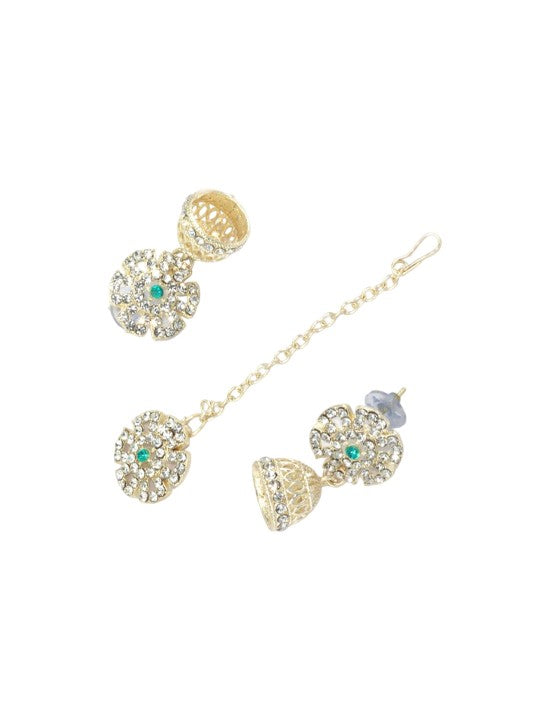 Blue Floral Jewellery Set