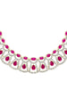Red Floral Jewellery Set