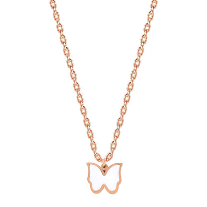 Anti Tarnish Stainless Steel Butterfly Necklace