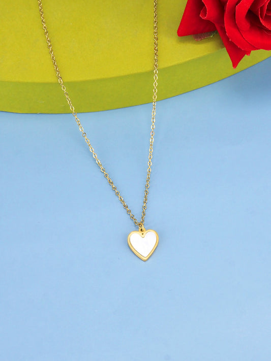 Anti Tarnish Stainless Steel Heart Necklace