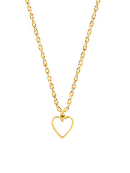 Anti Tarnish Stainless Steel Heart Necklace