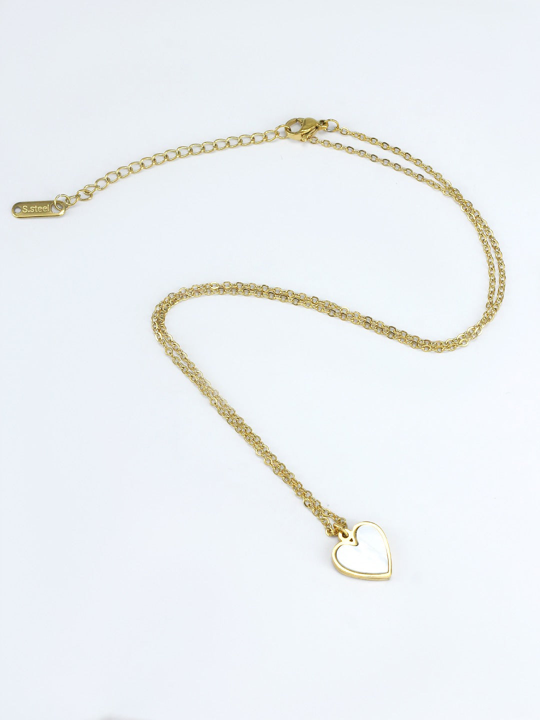 Anti Tarnish Stainless Steel Heart Necklace