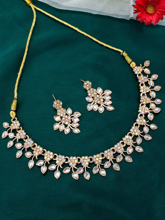 Floral Kundan Jewellery Set