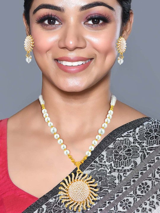 Beaded Sun Jewellery Set