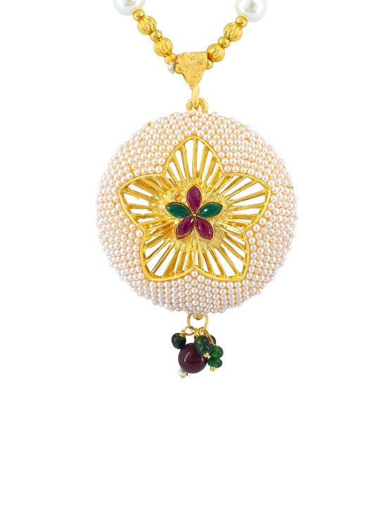 Beaded Floral Jewellery Set