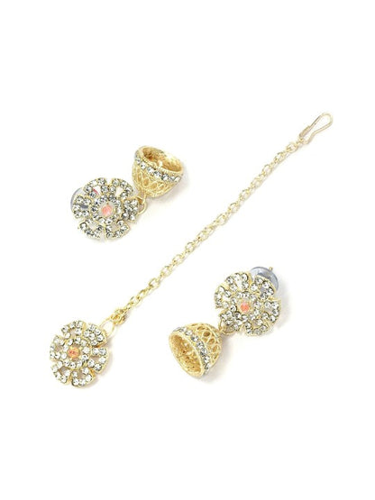 Pink Floral Jewellery Set