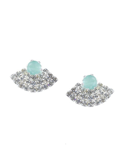 Silver Plated CZ-Studded Jewellery Set