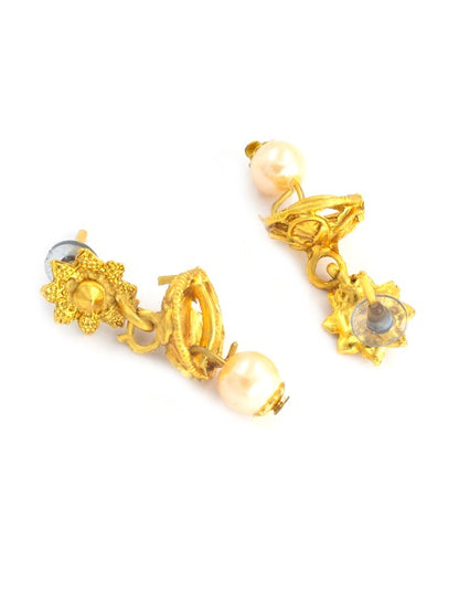 Gold-Plated Three-Layered Stone Studded Traditional Jewellery Set