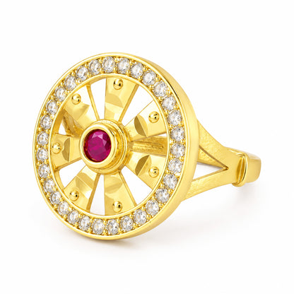 Gold Plated Anti Tarnish Finger Ring for Women
