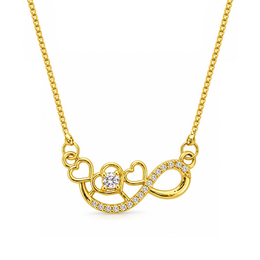 Gold Plated AD Pendant for Women
